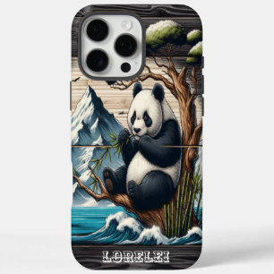 Panda's Wooded Nook: Bamboe Snack iPhone 16 Pro Max Hoesje