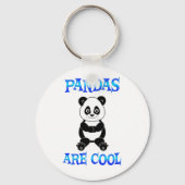 Pandas zijn Cool Sleutelhanger (Voorkant)