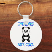 Pandas zijn Cool Sleutelhanger (Voorkant)