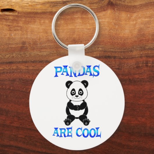Pandas zijn Cool Sleutelhanger (Voorkant)