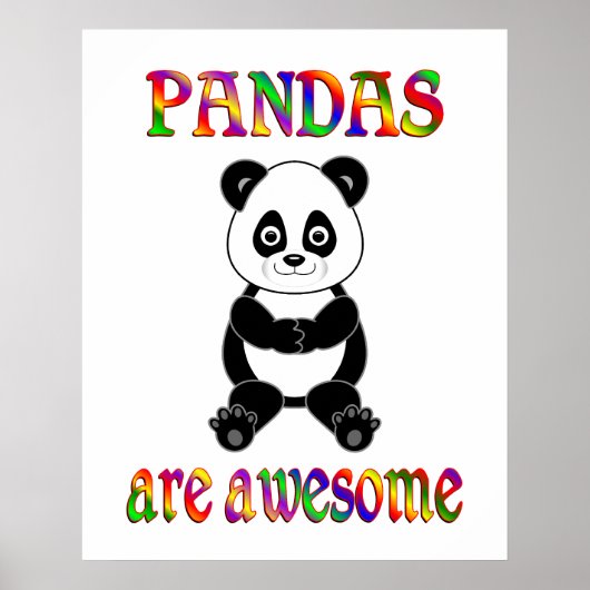 Pandas zijn Geweldige Poster (Voorkant)