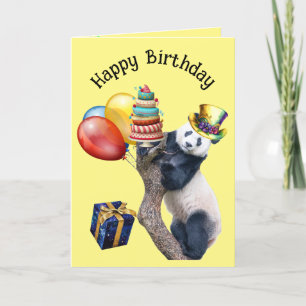 PANDAstic Fun Panda Verjaardag Kaart