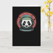 Pandastronaut Kaart (Gele Bloem)