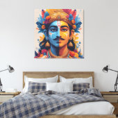 Pandav Leela Canvas Afdruk (Insitu (Slaapkamer))
