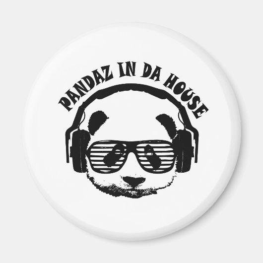 Pandaz in Da House Magneet (Voorkant)