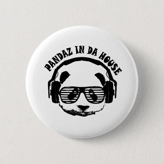 Pandaz in Da House Ronde Button 5,7 Cm (Voorkant)
