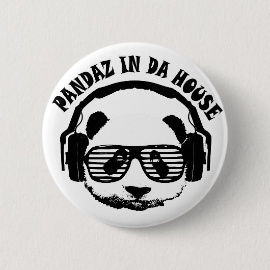 Pandaz in Da House Ronde Button 5,7 Cm (Voorkant)