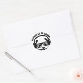 Pandaz in Da House Ronde Sticker (Envelop)