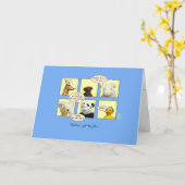 Pandemic Animals in Windows Aanmoediging Kaart (Gele Bloem)