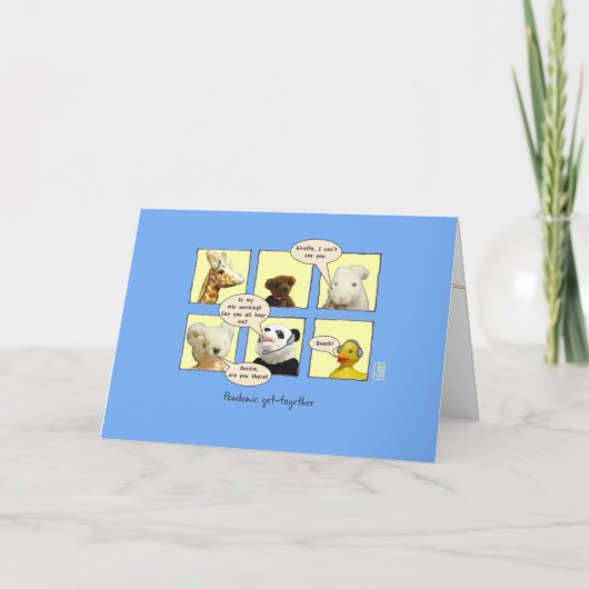 Pandemic Animals in Windows Aanmoediging Kaart (Voorkant)
