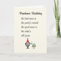 Pandemic Birthday Een grappig gedicht over een gel