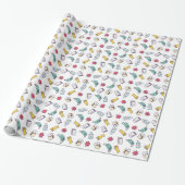 Pandemic Pattern Wrapping Paper Cadeaupapier (Uitgerold)