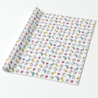Pandemic Pattern Wrapping Paper Cadeaupapier