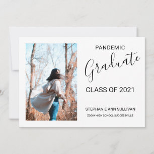 Pandemic Photo Afstuderen Announcement Kaart
