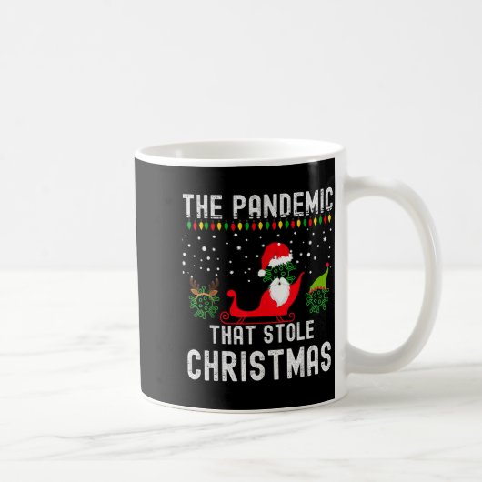 Pandemic That Stole Christmas 2020 Ugly Tacky Xmas Koffiemok (Rechts)