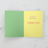 Pandemie Ik Mis Je Anagram kaart (Binnen)