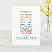 Pandemie Ik Mis Je Anagram kaart (Gele Bloem)