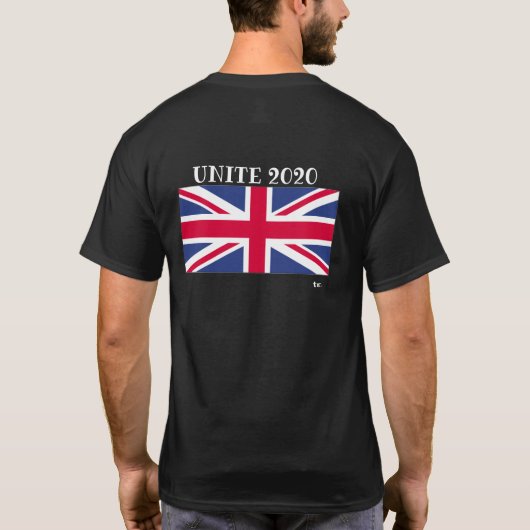 Pandemisch_2020 Black Verenigd Koninkrijk T-shirt (Achterkant)