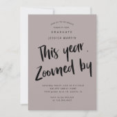 pandemisch afstuderen - fotopartijuitnodiging kaart (Voorkant)