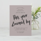 pandemisch afstuderen - fotopartijuitnodiging kaart (Staand voorkant)