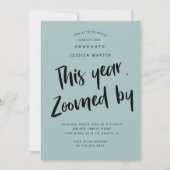 pandemisch afstuderen - fotopartijuitnodiging kaart (Voorkant)