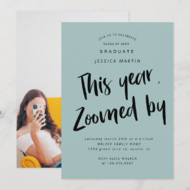 pandemisch afstuderen - fotopartijuitnodiging kaart