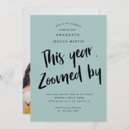 pandemisch afstuderen - fotopartijuitnodiging kaart