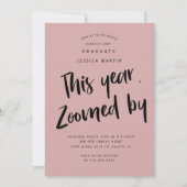 pandemisch afstuderen - fotopartijuitnodiging kaart (Voorkant)