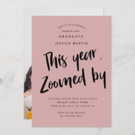 pandemisch afstuderen - fotopartijuitnodiging kaart