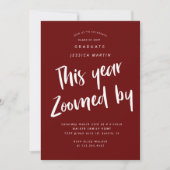 pandemisch afstuderen - fotopartijuitnodiging kaart (Voorkant)