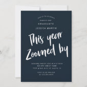 pandemisch afstuderen - fotopartijuitnodiging kaart (Voorkant)