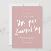 pandemisch afstuderen - fotopartijuitnodiging kaart (Voorkant)