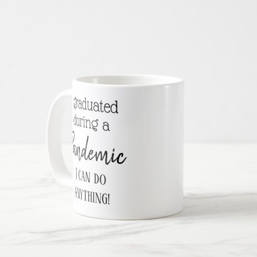 Pandemisch Afstuderen Herinneringsherinnering koff Koffiemok (Voorkant links)