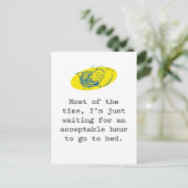 Pandemisch Briefkaart: Wachten op aanvaardbare wac Briefkaart (Staand voorkant)