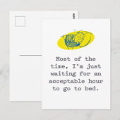 Pandemisch Briefkaart: Wachten op aanvaardbare wac Briefkaart (Voorkant / Achterkant)