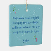 Pandemisch Buiten is Vriend 2020 Keramisch Ornament (Rechts)