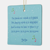 Pandemisch Buiten is Vriend 2020 Keramisch Ornament (Links)