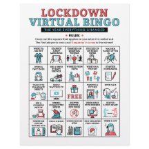 Pandemisch Jaar Quarantine Bingo Lockdown Activite