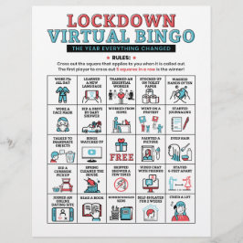 Pandemisch Jaar Quarantine Bingo Lockdown Activite