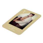 Pandemisch Modern Gold Prettige feestdagen Aangepa Magneet (Linkerzijde)