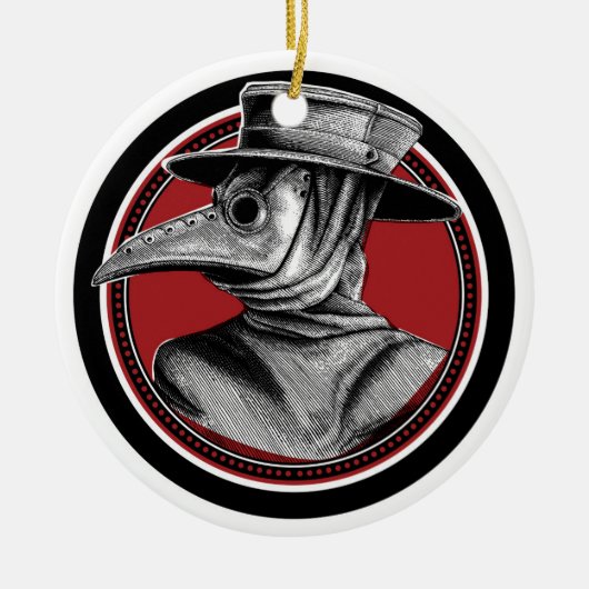 Pandemisch Ornament Plague Doctor 2020 (Voorkant)