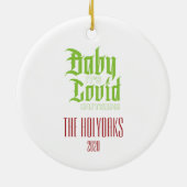 Pandemisch Ornament Plague Doctor 2020 (Achterkant)