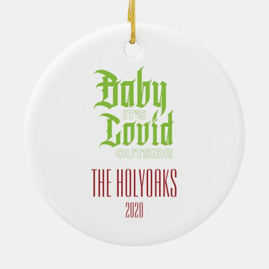 Pandemisch Ornament Plague Doctor 2020 (Achterkant)