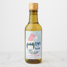 Pandemisch overlijden naar de World Holiday Mini Wijn Etiket