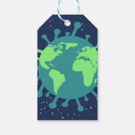 Pandemisch (virusdeeltjes) (virale infectie) cadeaulabel