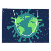 Pandemisch (virusdeeltjes) (virale infectie) groot cadeauzakje (Achterkant)