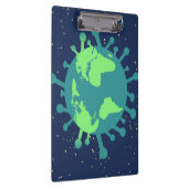 Pandemisch (virusdeeltjes) (virale infectie) klembord (Rechts)