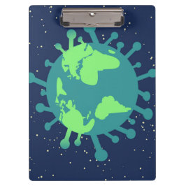 Pandemisch (virusdeeltjes) (virale infectie) klembord