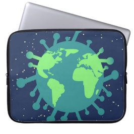 Pandemisch (virusdeeltjes) (virale infectie) laptop sleeve