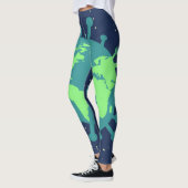Pandemisch (virusdeeltjes) (virale infectie) leggings (Links)